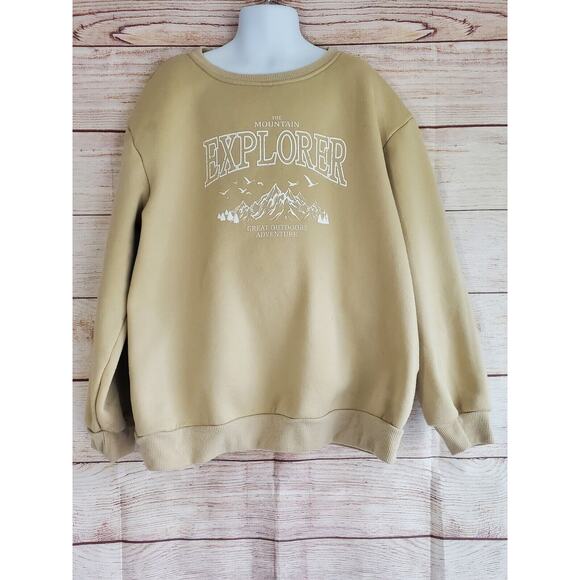 SHEIN Other - Shein girls sweatshirt size 11-12Y Beige Explorer